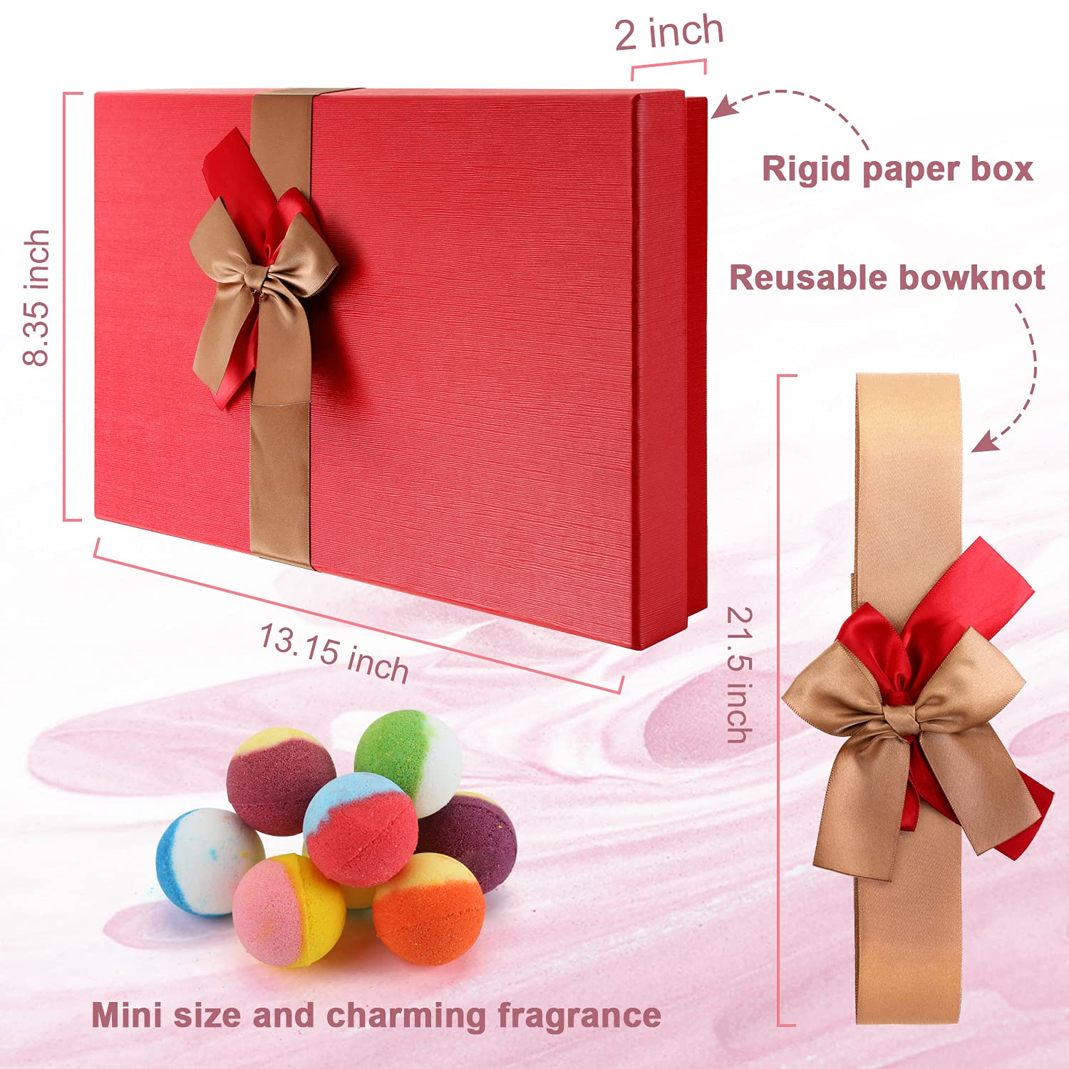 BYGGVIR gift box with reusable bowknot ideal for gifting.