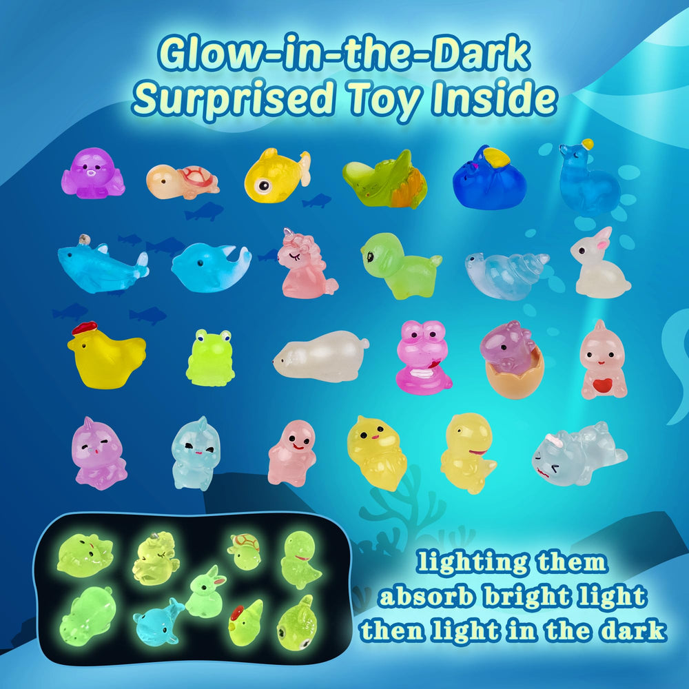 BYGGVIR bath bombs glow toy inside enhances glow in the dark bath play