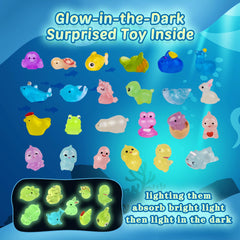 BYGGVIR bath bombs glow toy inside enhances glow in the dark bath play