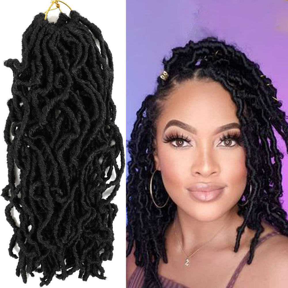 Bylatt 8 packs short faux locs 12in ready-to-wear for quick protective styling.