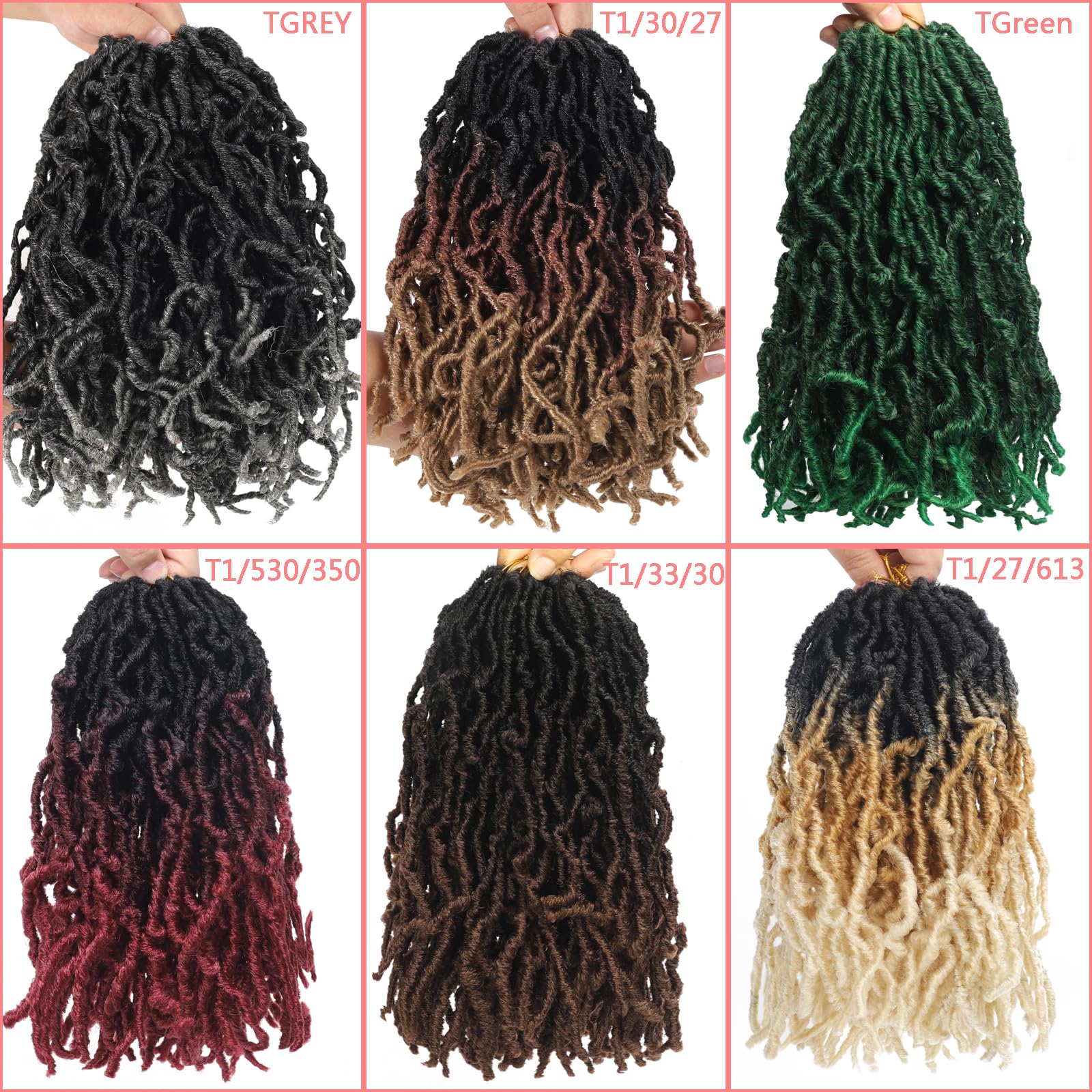 Bylatt pre-looped crochet hair 12in eases installation with gentle skin-friendly comfort.