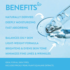 By Nature hyaluronic serum pump closeup shows fast absorption for refreshed skin.