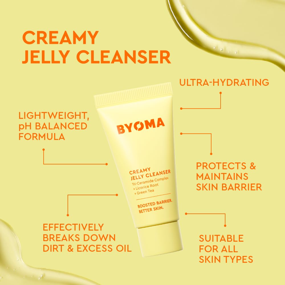 BYOMA So Bright Set ceramide moisturizer jar helps lock in moisture for barrier-supporting hydration.