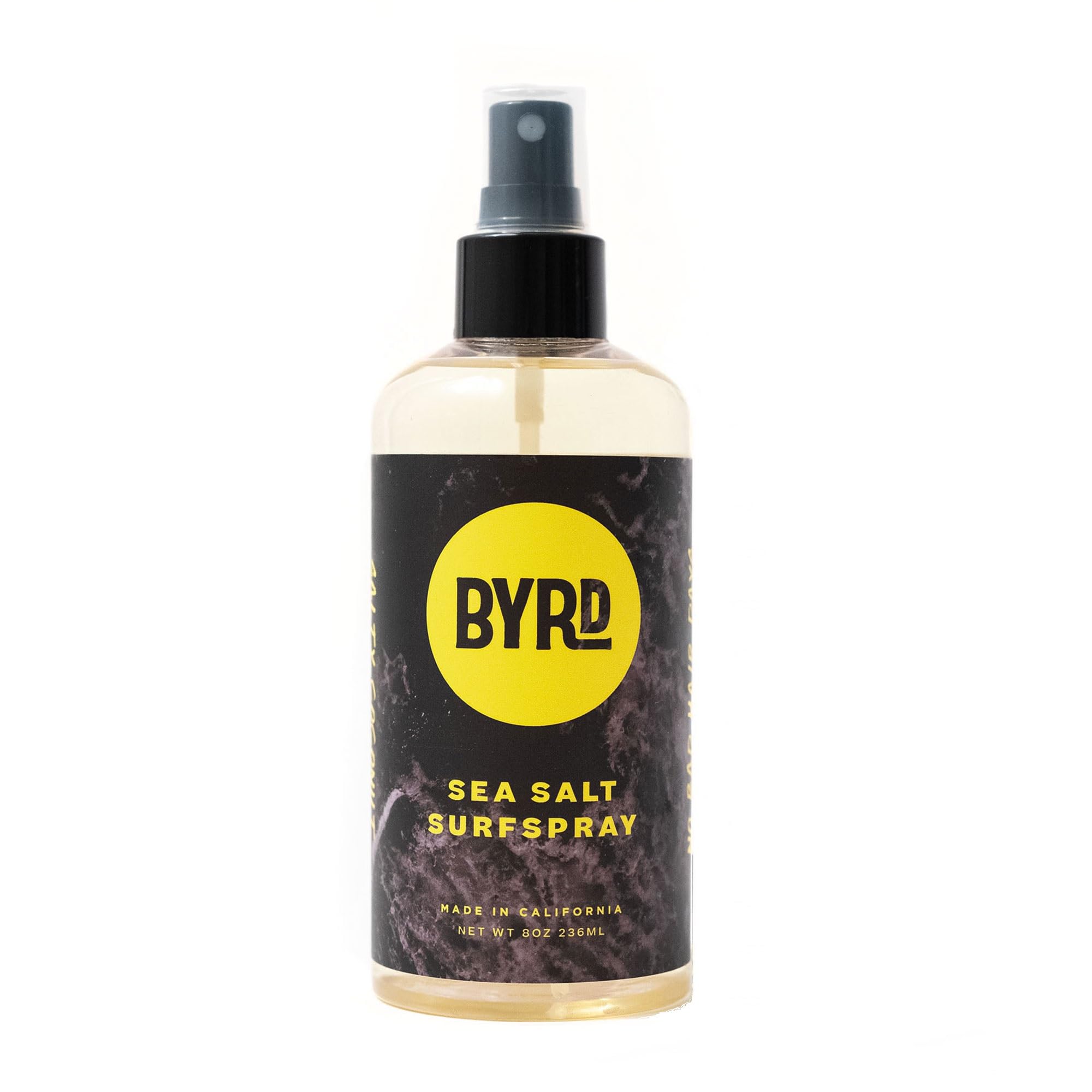 BYRD Hairdo Sea Salt Surfspray bottle delivers beach-ready texture.