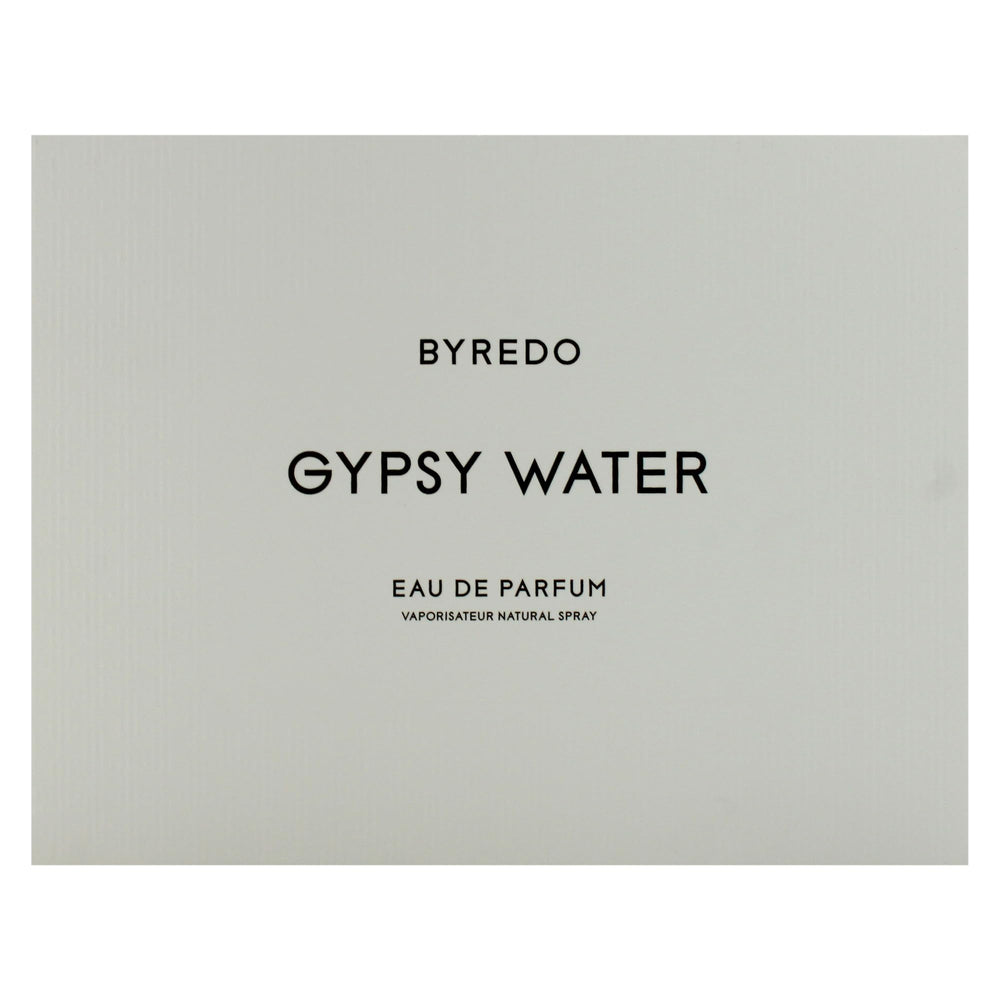 Byredo Gypsy Water packaging box shot for gift-ready presentation.