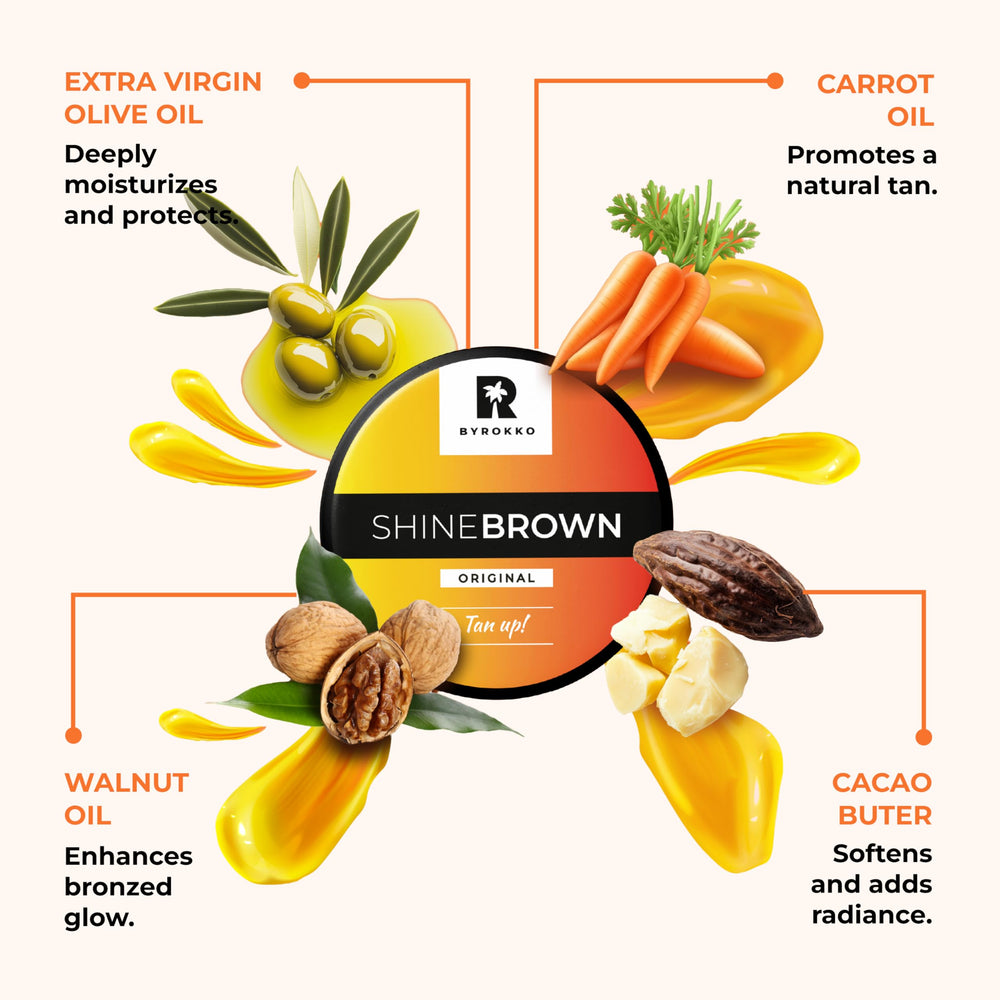BYROKKO Shine Brown texture with oil-cream application for smooth coverage