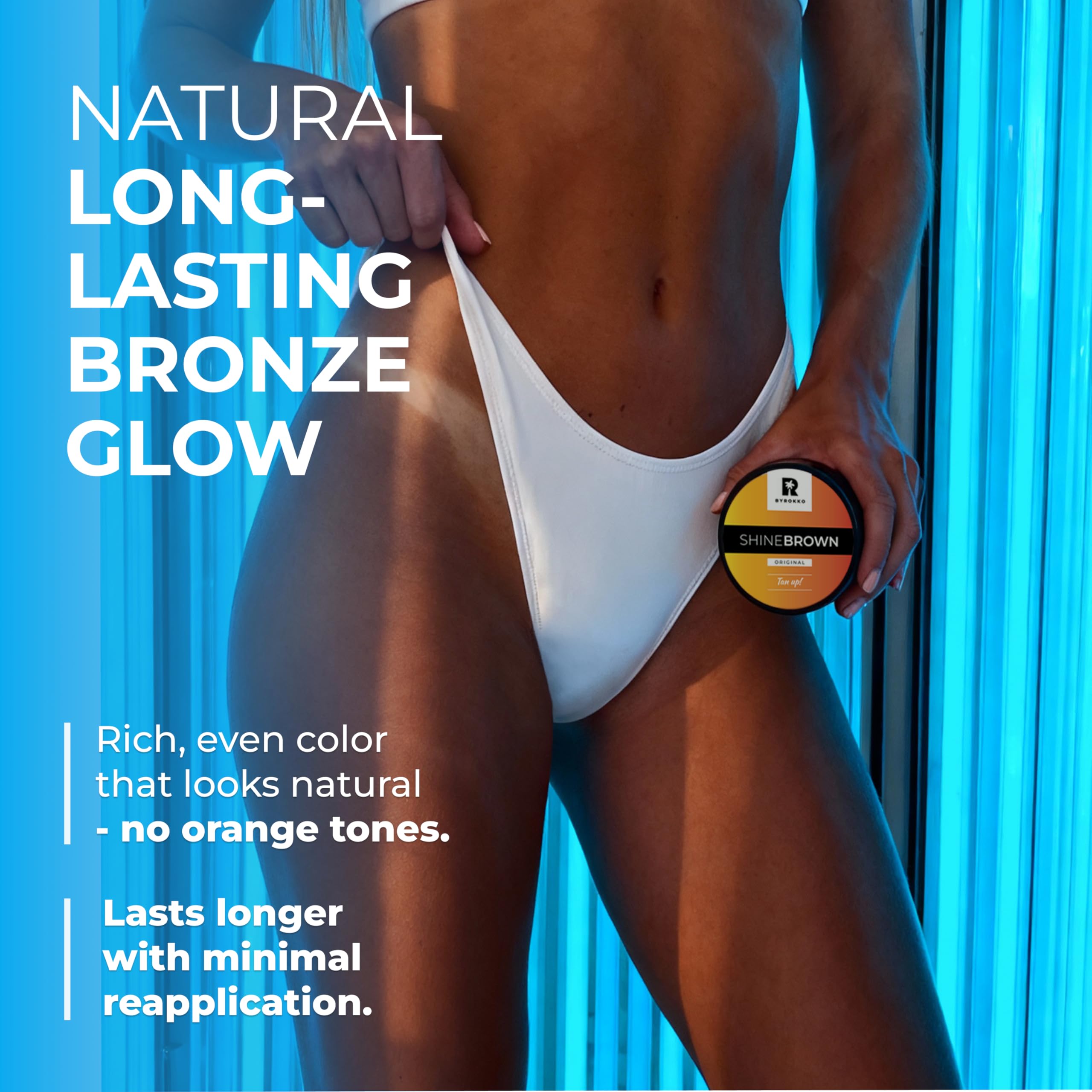 BYROKKO Shine Brown tropical fragrance evokes beach vibes during session