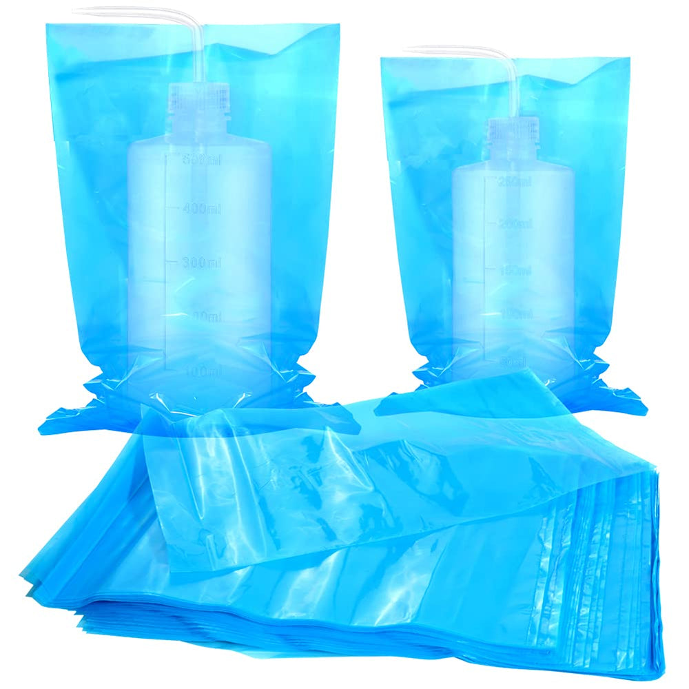 Bysiter tattoo wash bottle bags 165x270mm showing fit and protection for clean tattoo sessions.