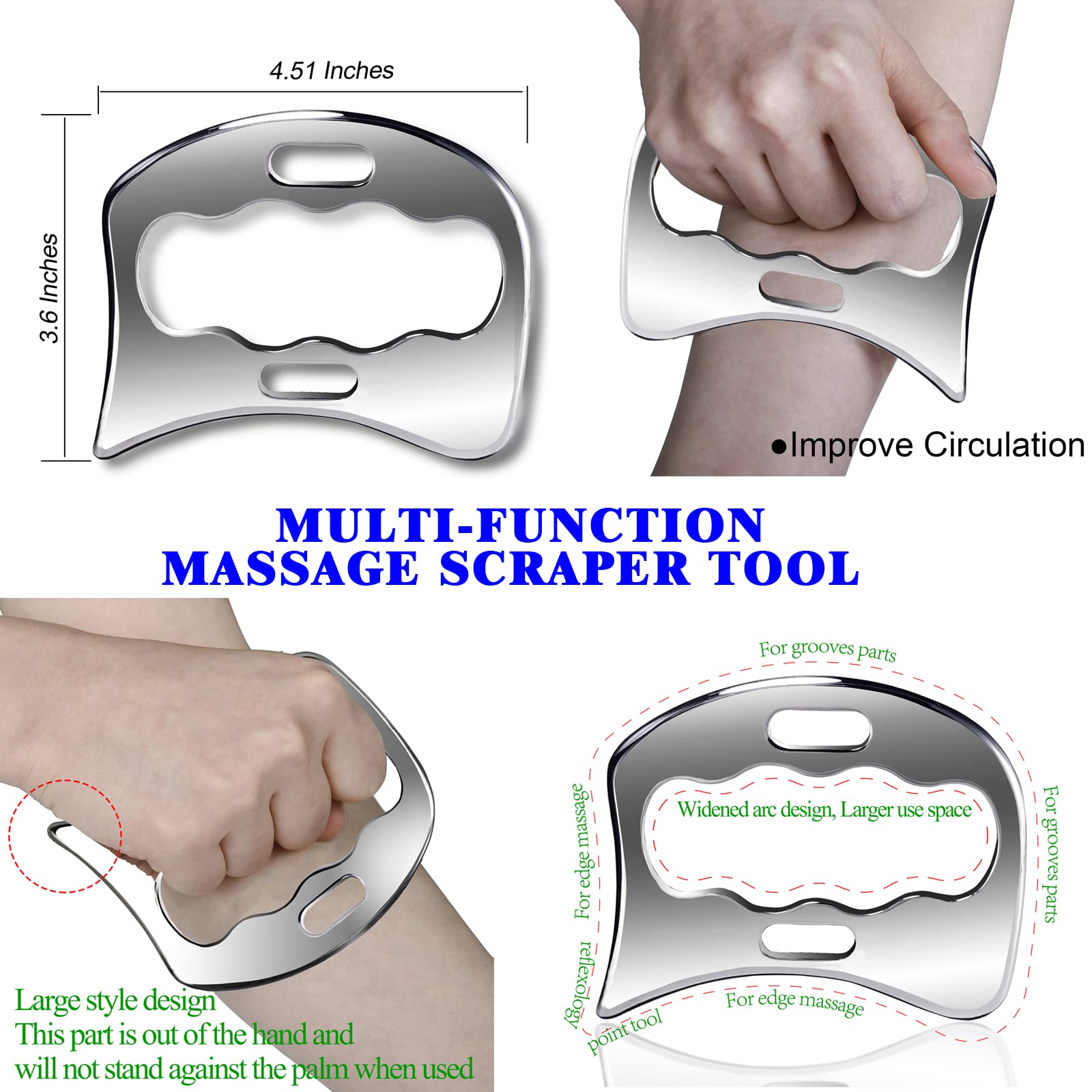 BYYDDIY scraping tool in action for muscle relief application.