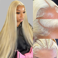 BZN 613 wig front view with natural parting for daily styling