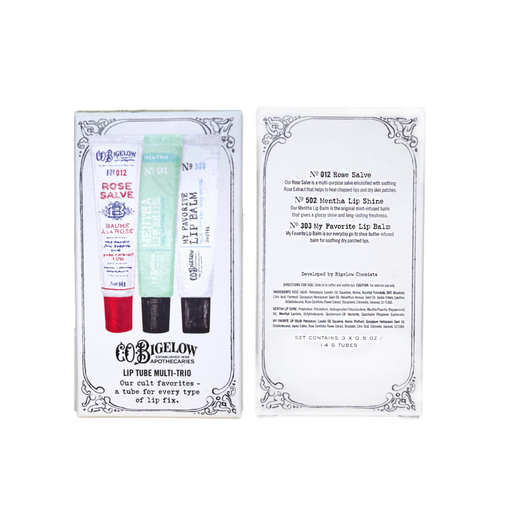 C.O. Bigelow lip balm trio makes a thoughtful gift.