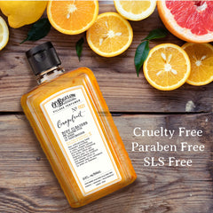 C.O. Bigelow Grapefruit Body Wash foam close-up hints luxurious cleansing