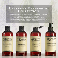 Pouring C.O. Bigelow gel creates rich lather for refreshing wash.