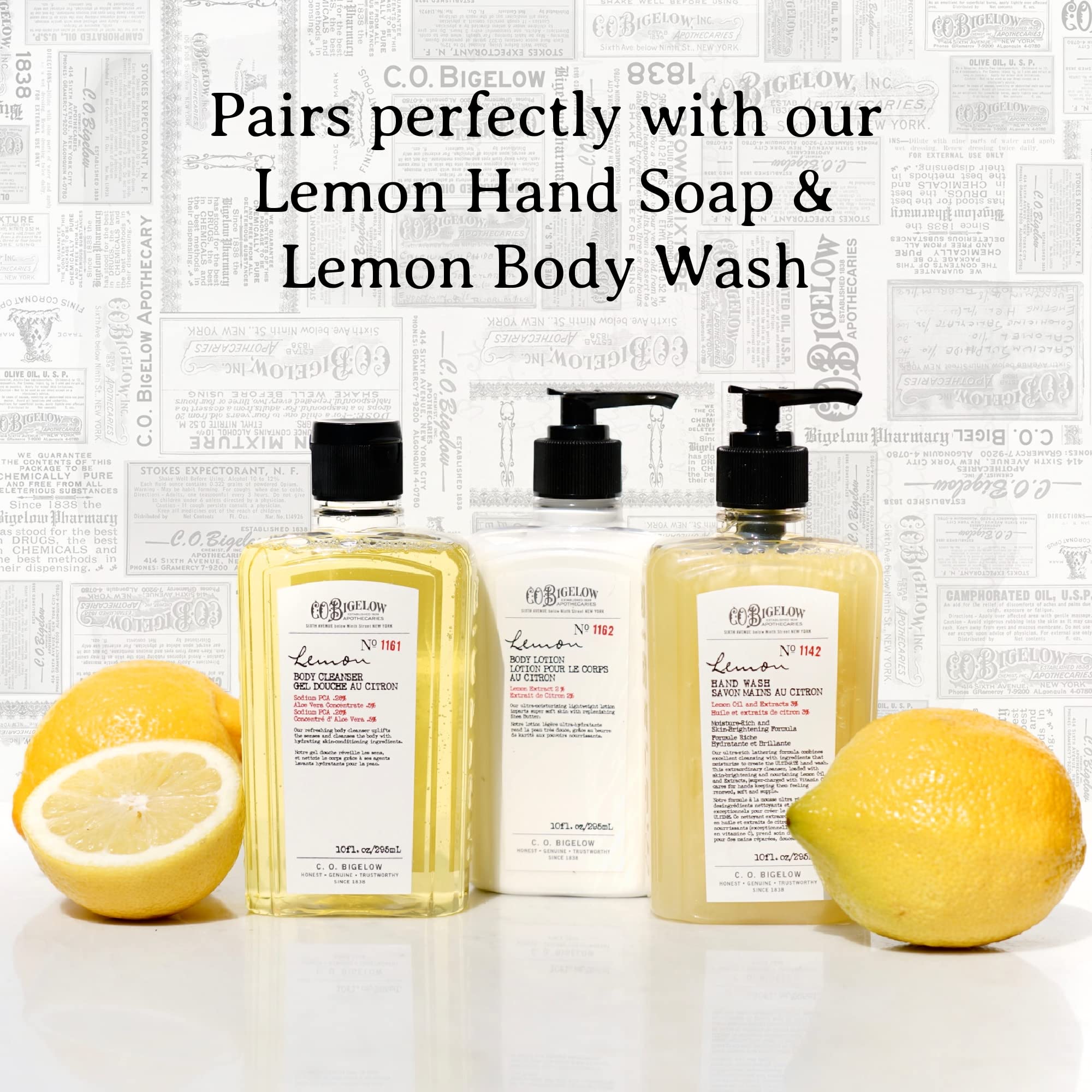 C.O. Bigelow Lemon Body Lotion gift-ready packaging for skincare lovers