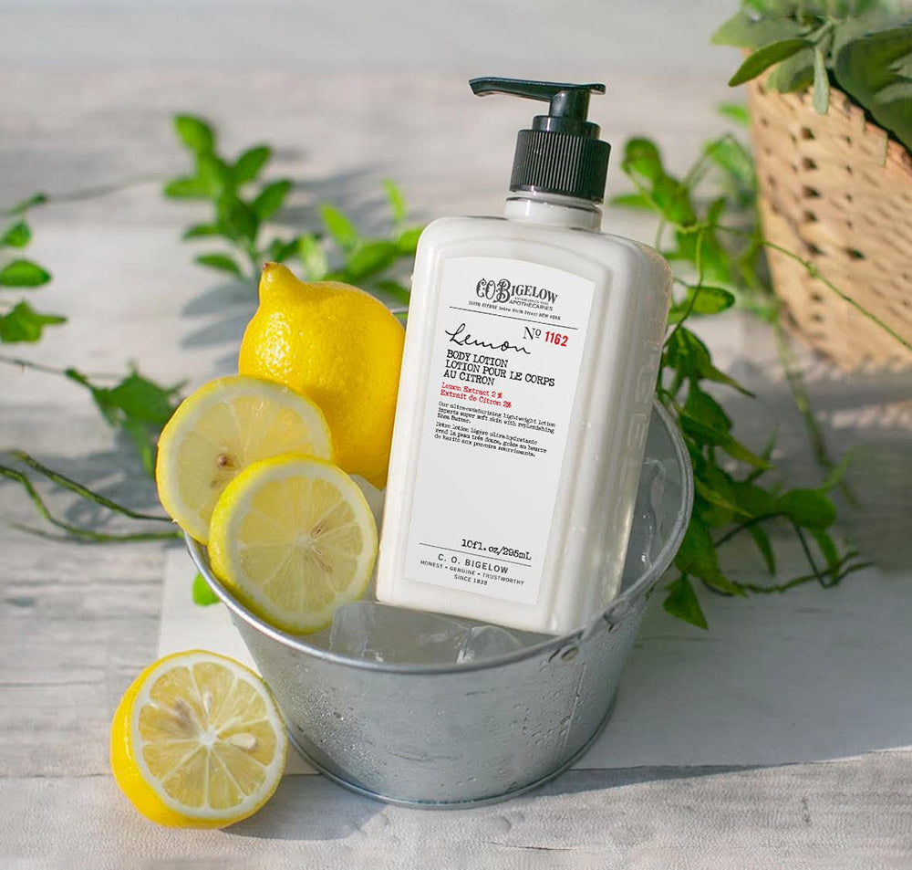 C.O. Bigelow Lemon Body Lotion shows lightweight, fast absorption for daily moisture