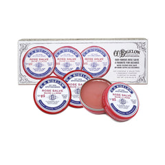 C.O. Bigelow Rose Salve closeup showing creamy lip and cuticle care.