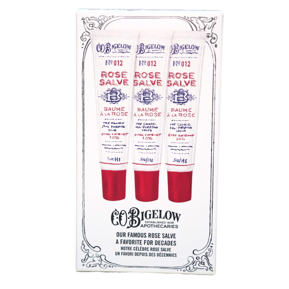 C.O. Bigelow Rose Salve Tubes rose-extract ingredient supports gentle aroma