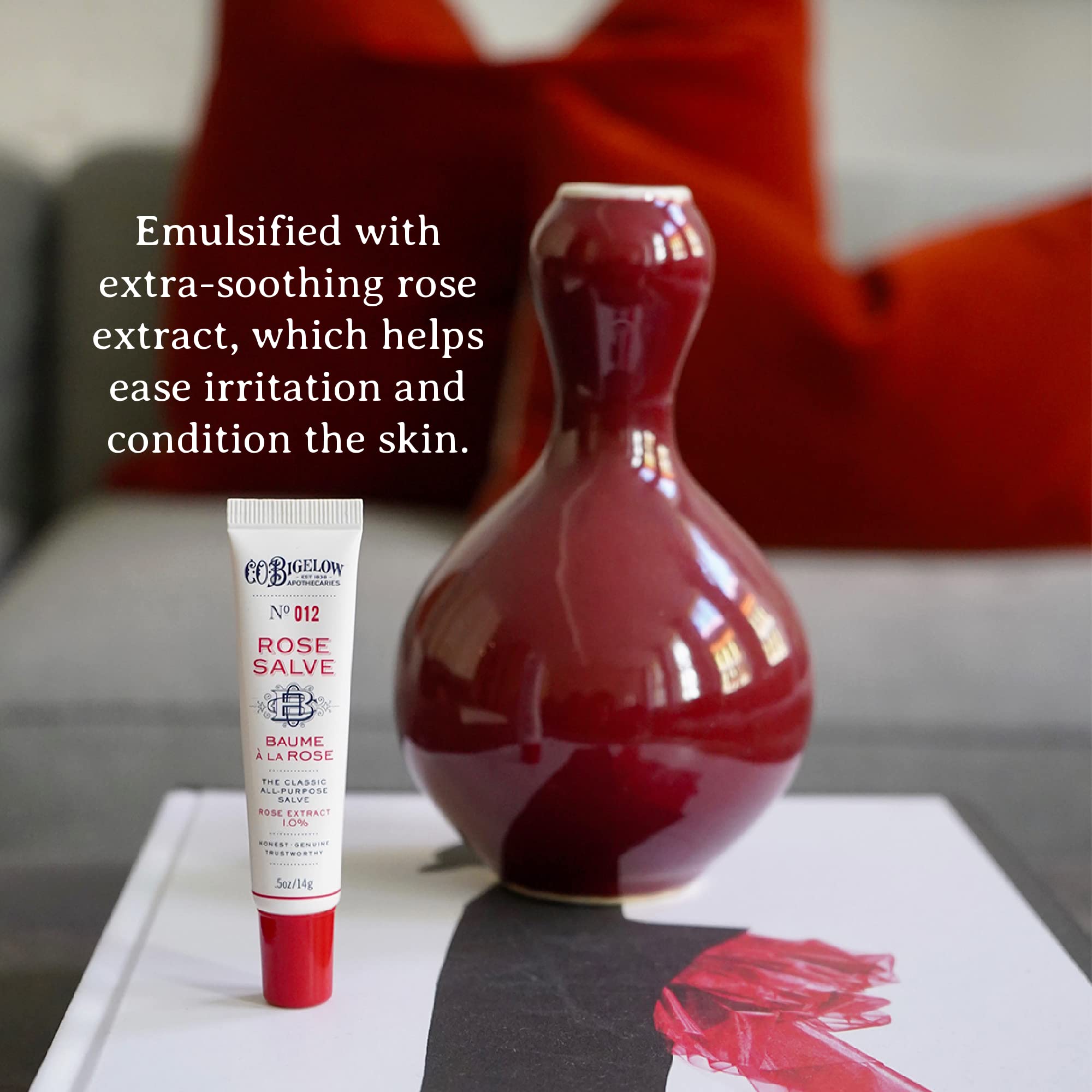 C.O. Bigelow Rose Salve Tubes travel-size pack for on-the-go nourishment