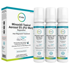 C'rcle Minoxidil Foam Unscented application for even scalp coverage and daily use