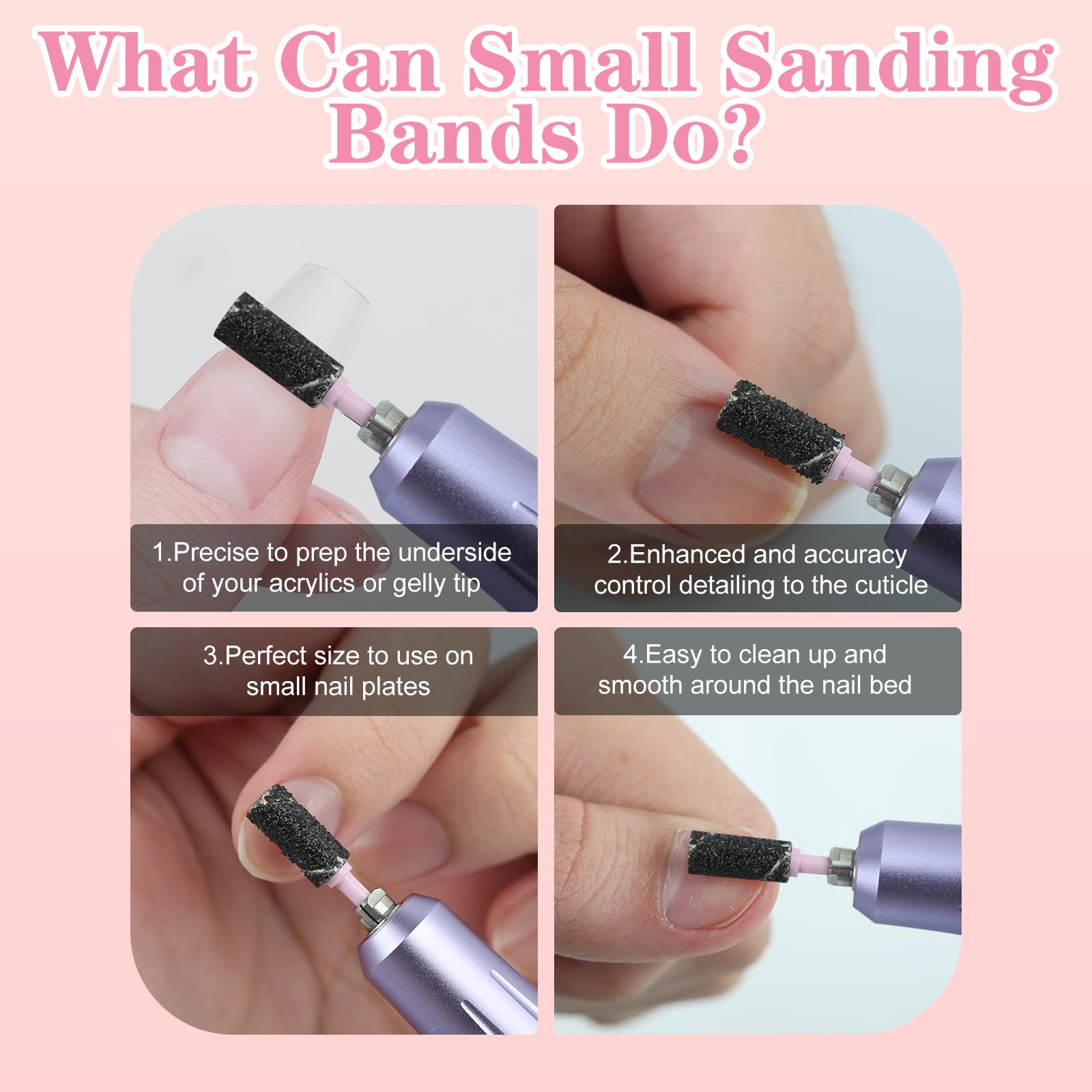 C12rtive dustproof and waterproof case keeps sanding bands organized and protected.