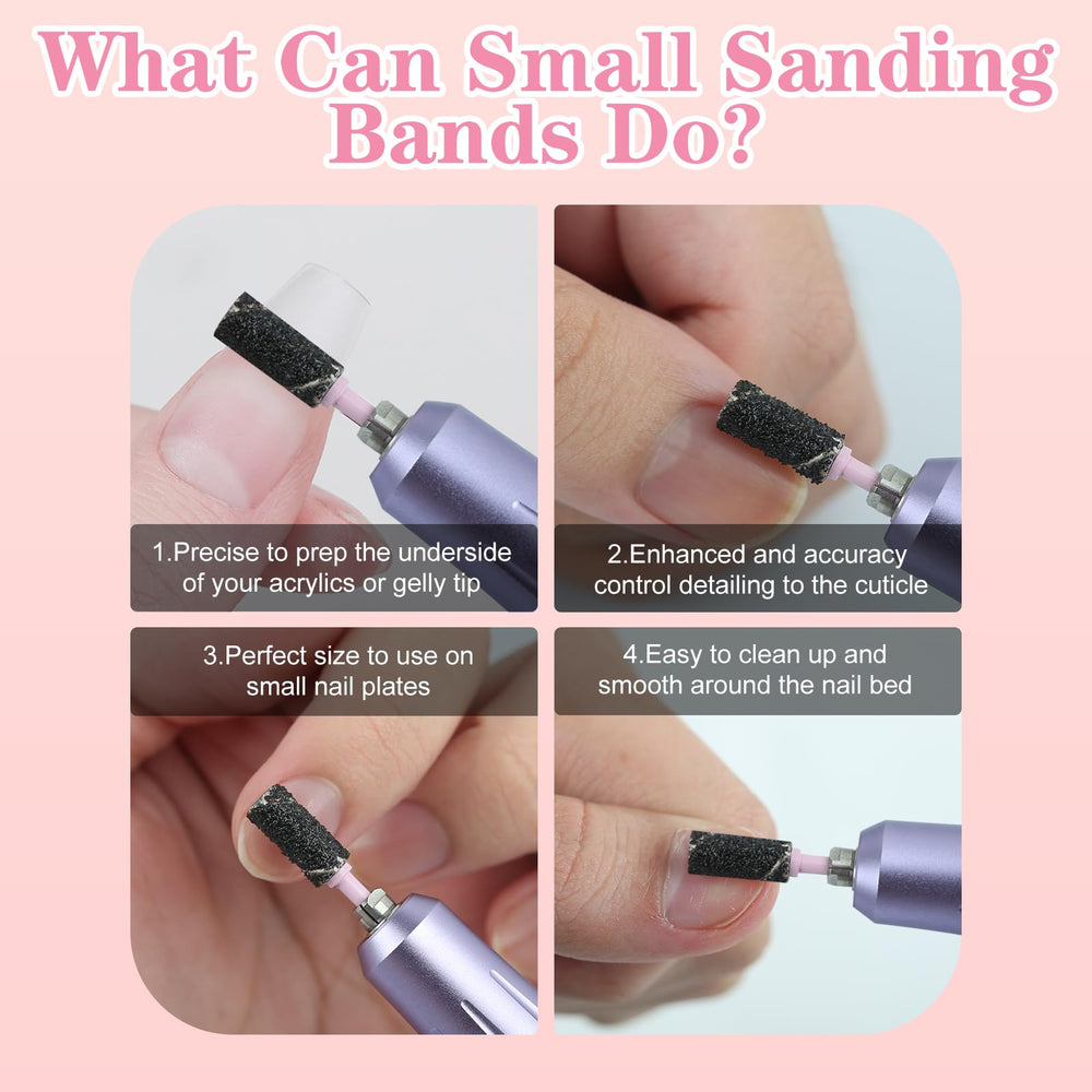 C12rtive dustproof and waterproof case keeps sanding bands organized and protected.