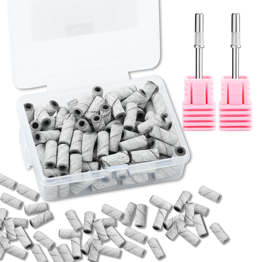 C12rtive sanding bands 150 grit in a clear case for precise nail prep.