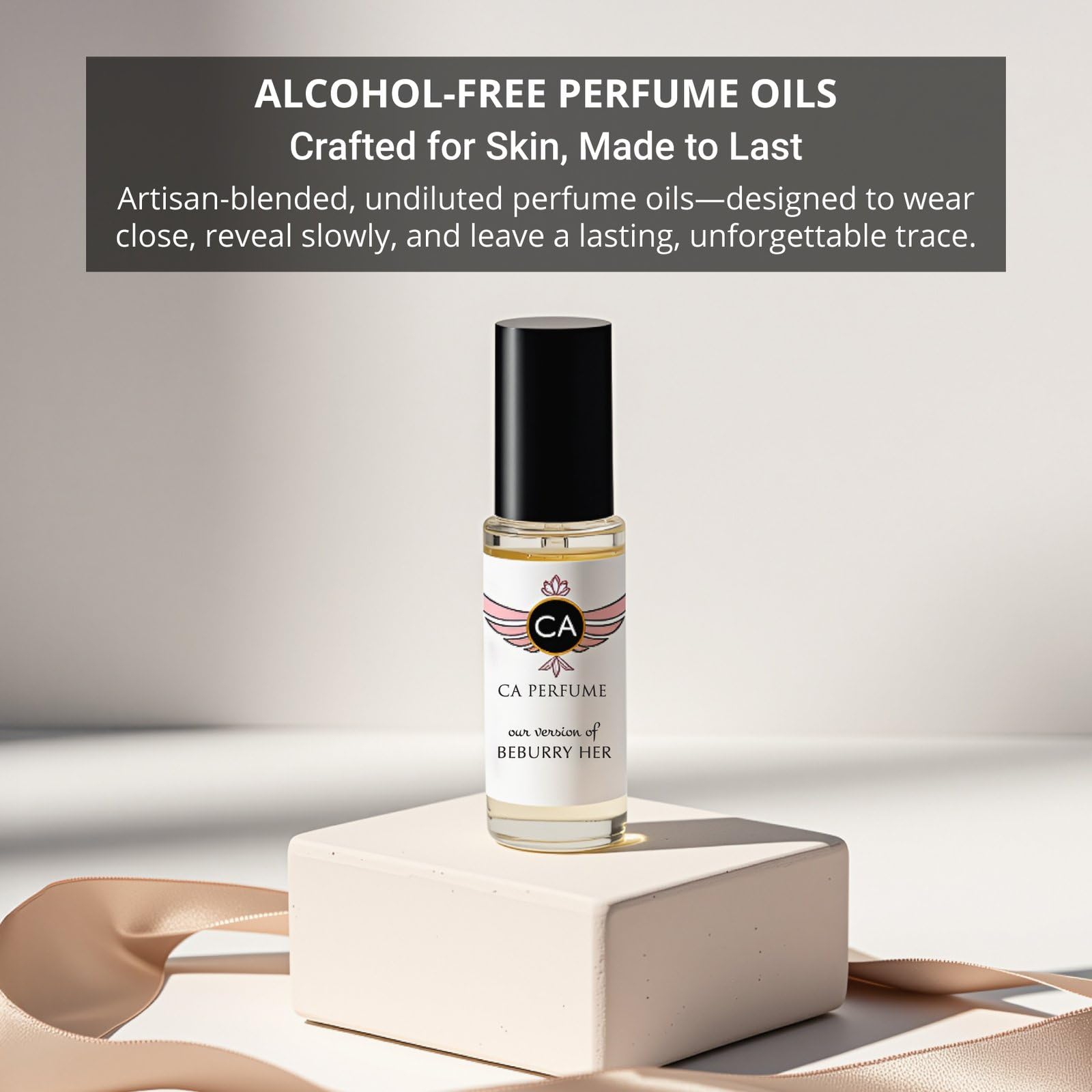 CA Perfume Impression Mojave Ghost application on skin shows a soft glide