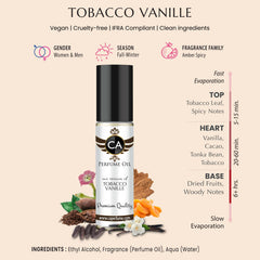 CA Perfume Impression Tobacco Vanille roll-on for on the go freshness