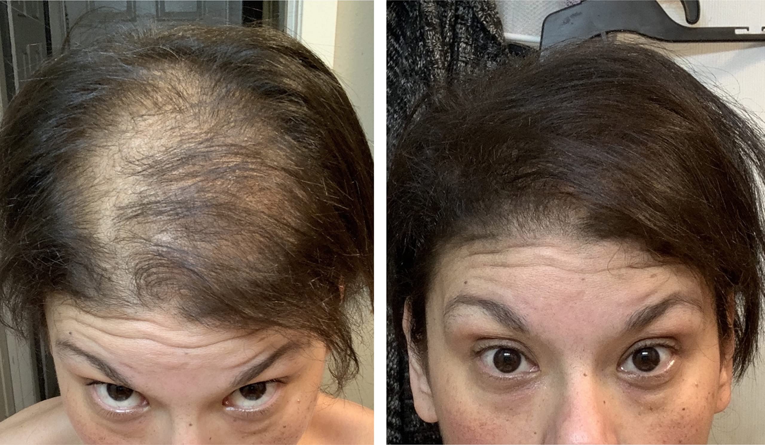 Caboki dark brown shade swatch helps color match darker hair tones.