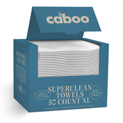Caboo bamboo disposable face towels pack for eco-friendly daily skincare and makeup removal