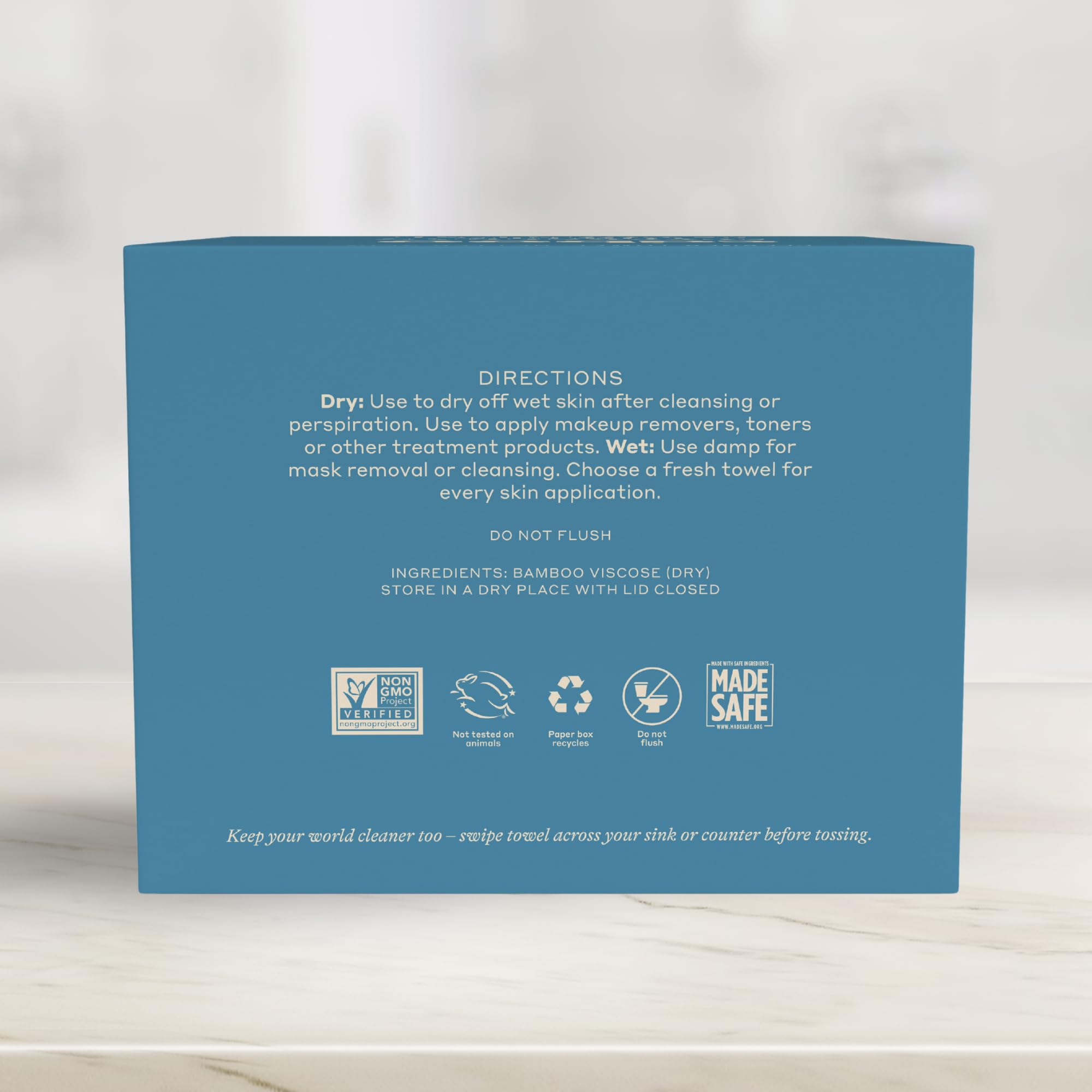 Caboo gentle on sensitive skin towels reduce irritation during cleansing