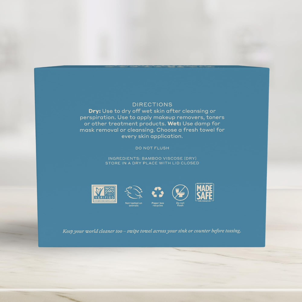 Caboo gentle on sensitive skin towels reduce irritation during cleansing
