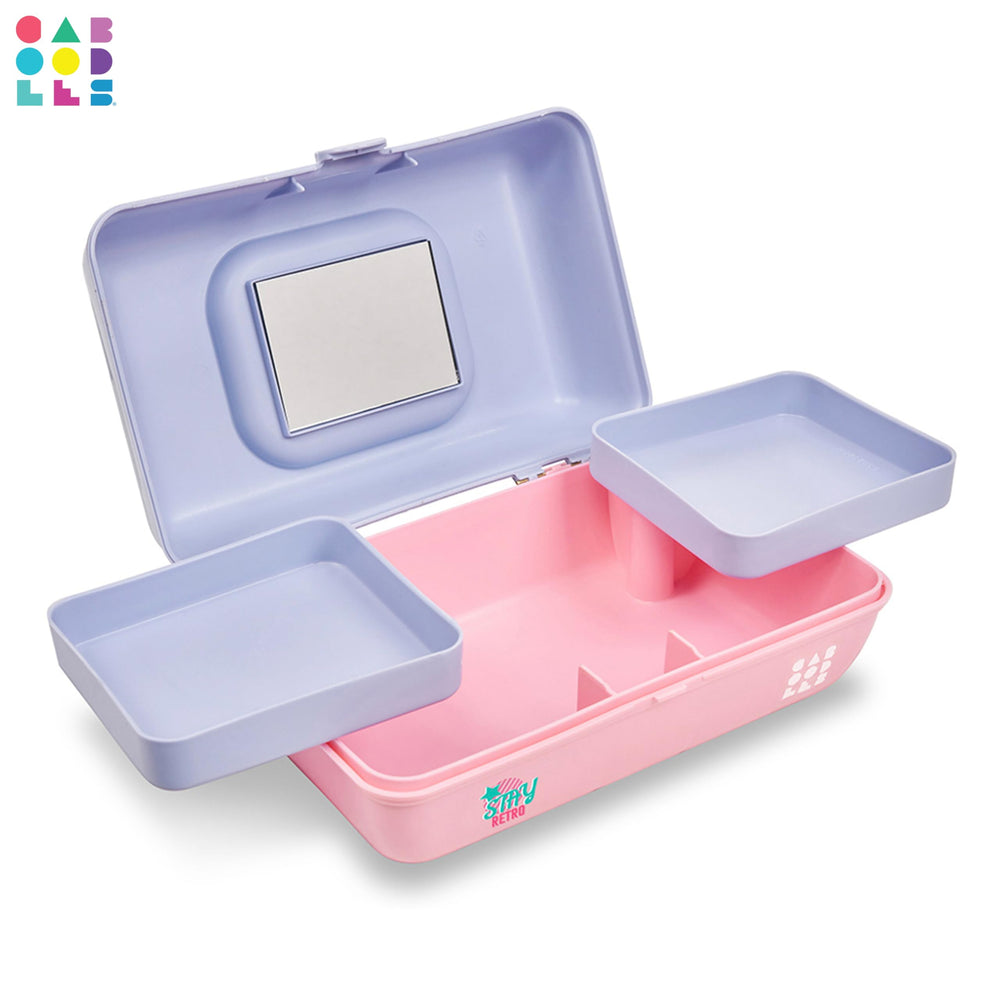 Caboodles Pretty in Petite versatile storage for cosmetics, skincare, or crafts.