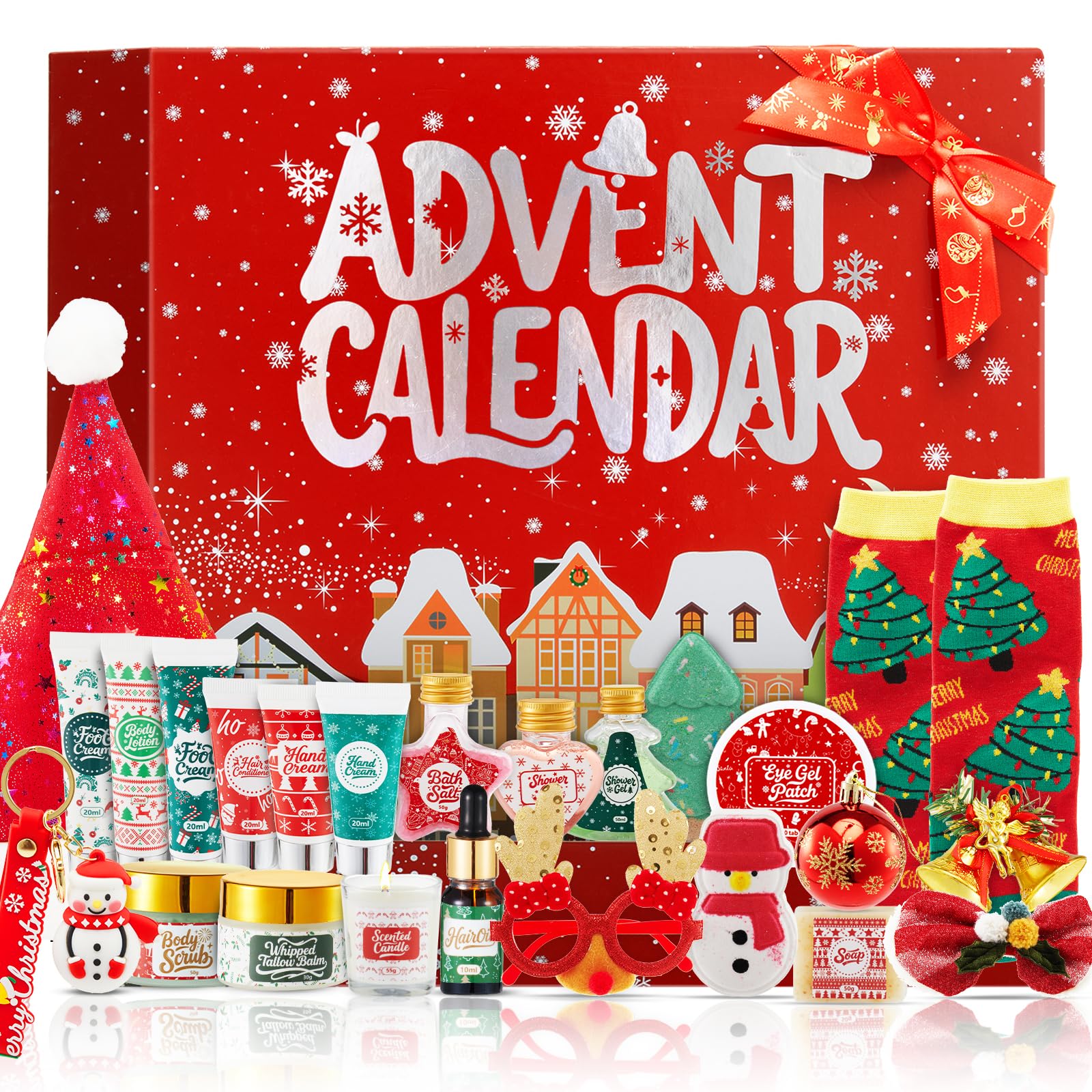 CADDISE Advent Calendar 2025 box front highlighting a festive skincare gift