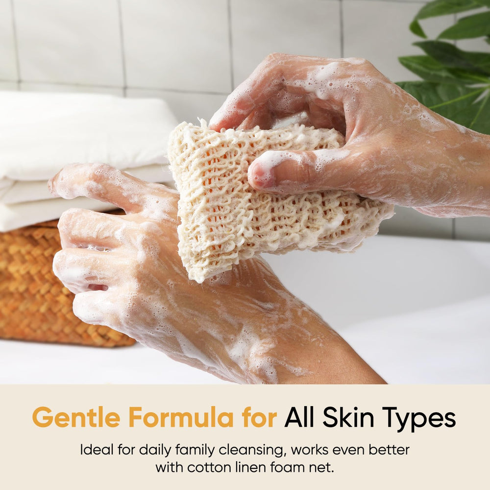 CADDISE Kojic Acid Turmeric Soap Bar texture closeup emphasizes cleansing and hydration