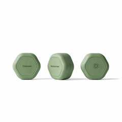 Cadence travel containers basic set with magnetic design for compact, organized packing.