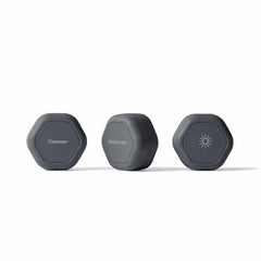 Cadence travel containers magnetic lid connection showing secure modular skincare storage.
