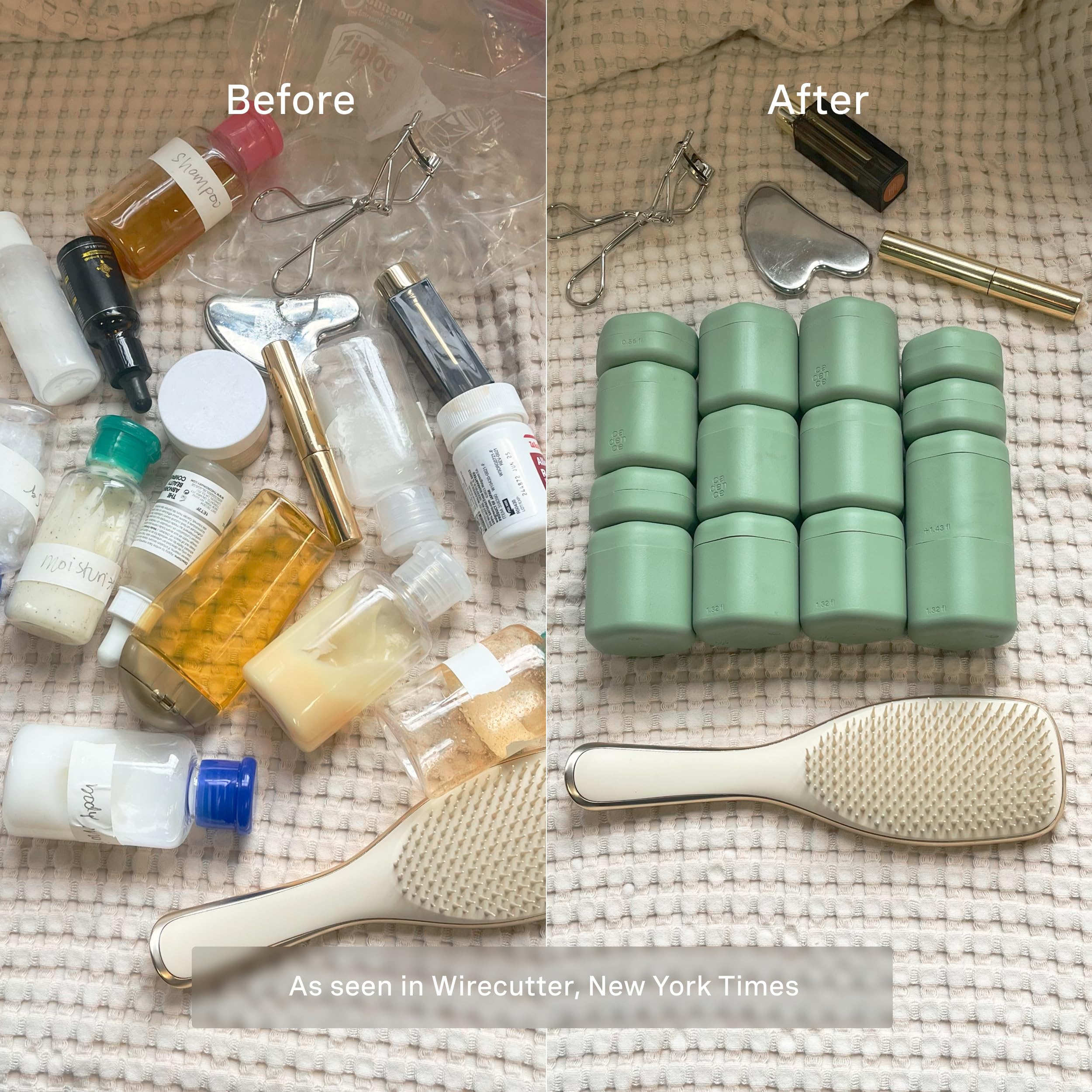 Cadence travel capsules are TSA approved and durable for on the go.