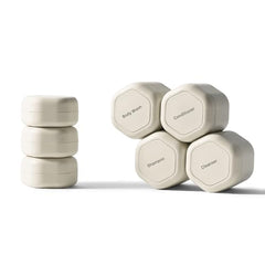 Cadence travel containers sand set overview for organized packing on every trip.