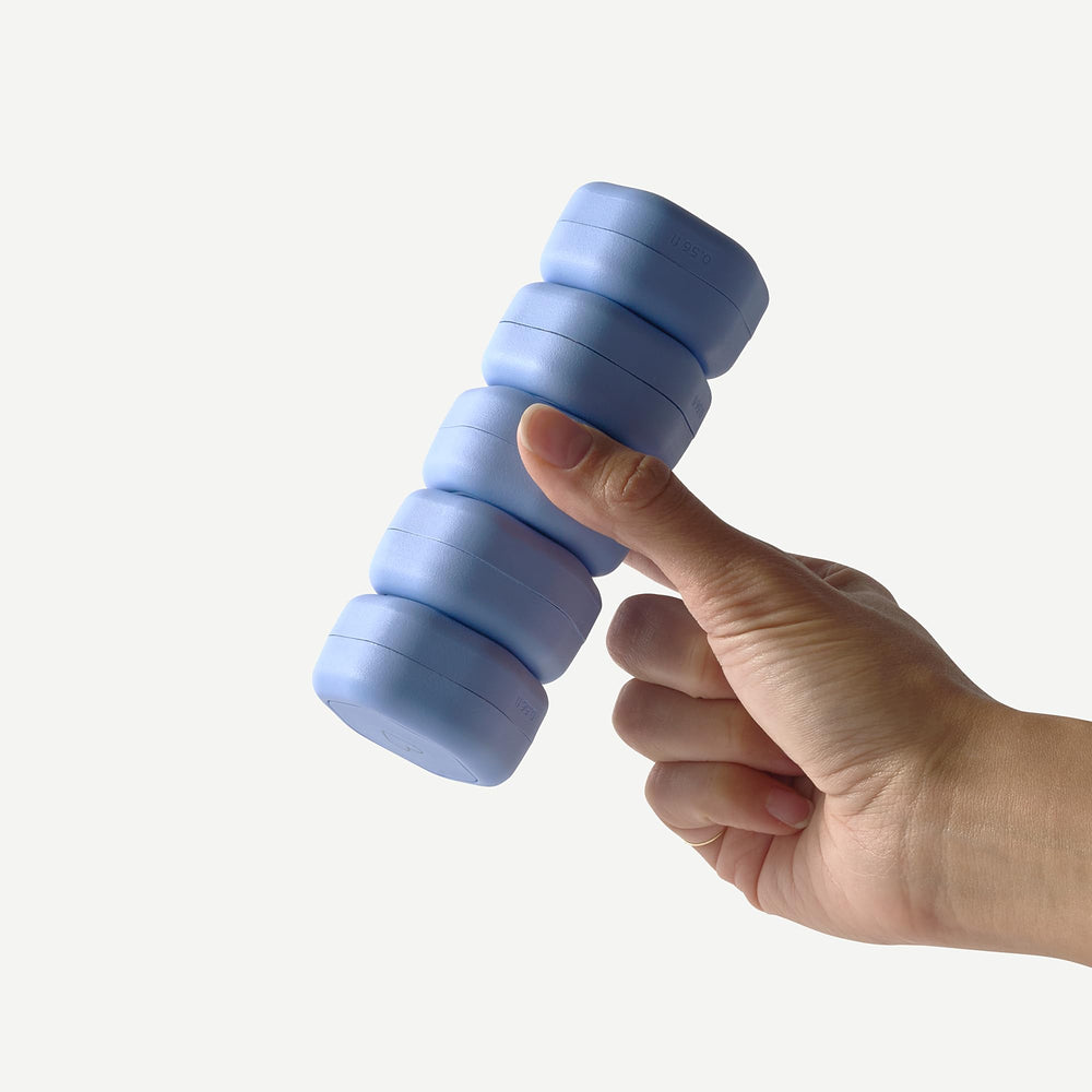 Cadence wide-opening fill design allows easy refills and reduces waste.