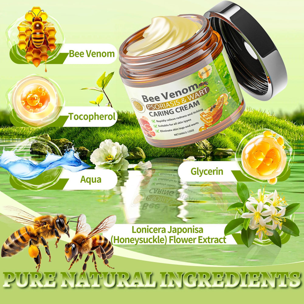 Caderno Inteligente Bee Venom Cream on hand shows non-greasy finish