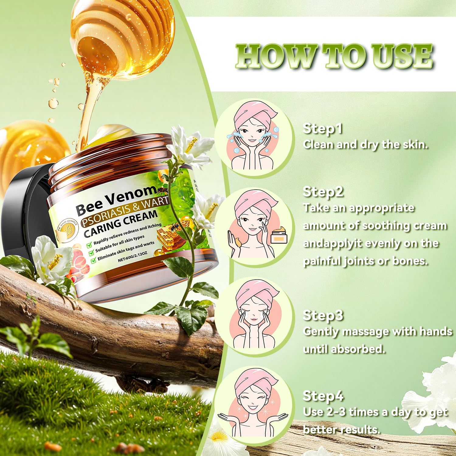 Caderno Inteligente Bee Venom Cream beside bag underscores travel-friendly daily routine