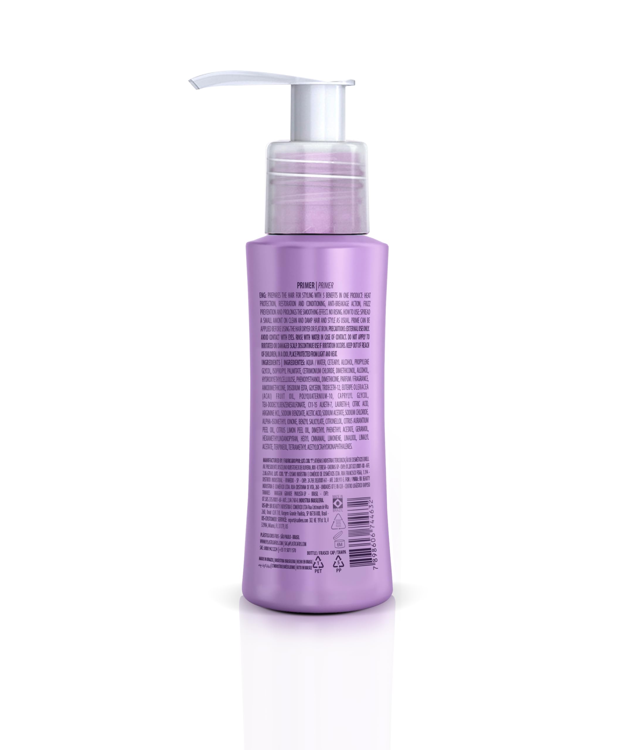 CADIVEU Plastica Dos Fios shine and softness on styled hair close-up.