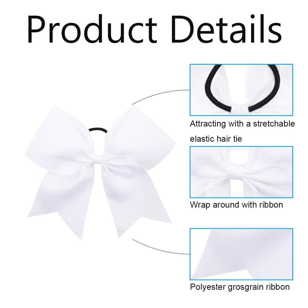 Caenagrion ponytail hair ties secure bows smoothly for training and performances.