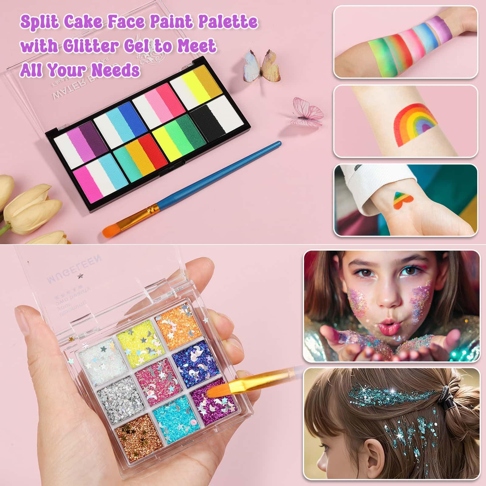 Caffox glitter and gems add sparkling accents to playful looks.