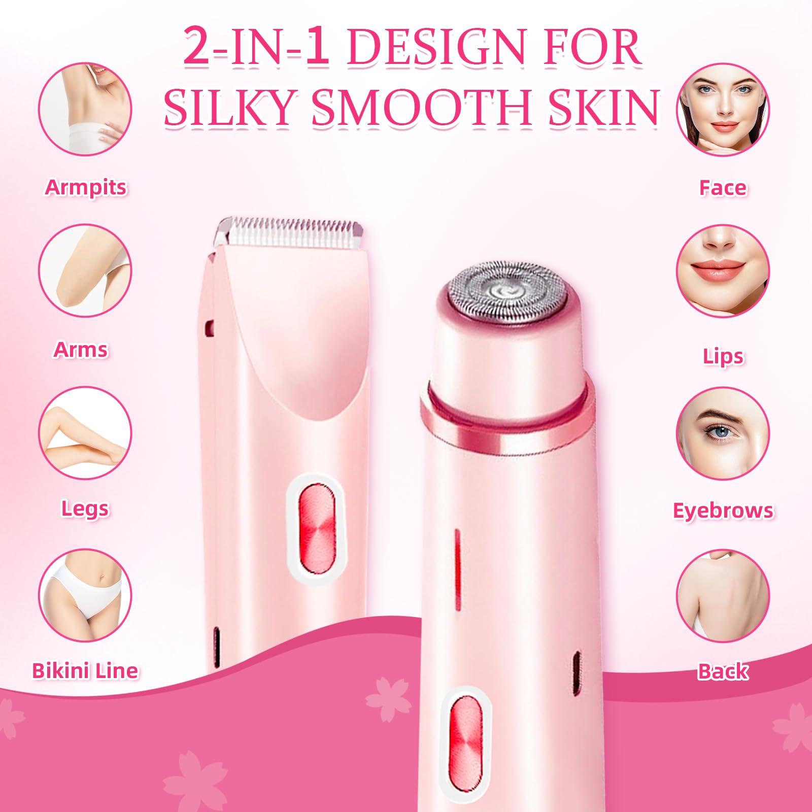 CAFSOB bikini trimmer ceramic blades deliver smooth, gentle shaves with reduced irritation
