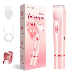 CAFSOB Bikini Trimmer dual heads for precise bikini line and facial detailing.