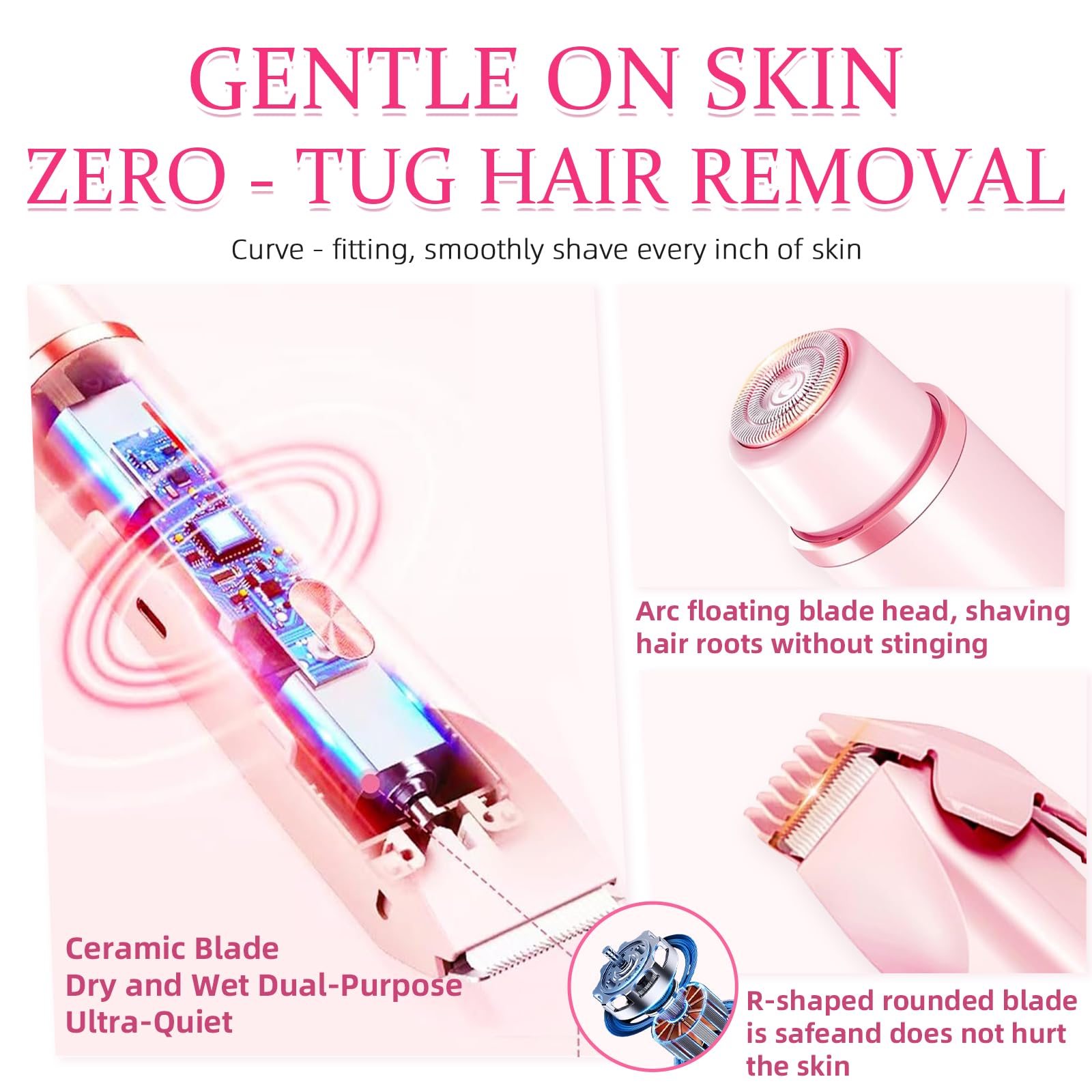 CAFSOB Bikini Trimmer features a lightweight, portable design for travel.