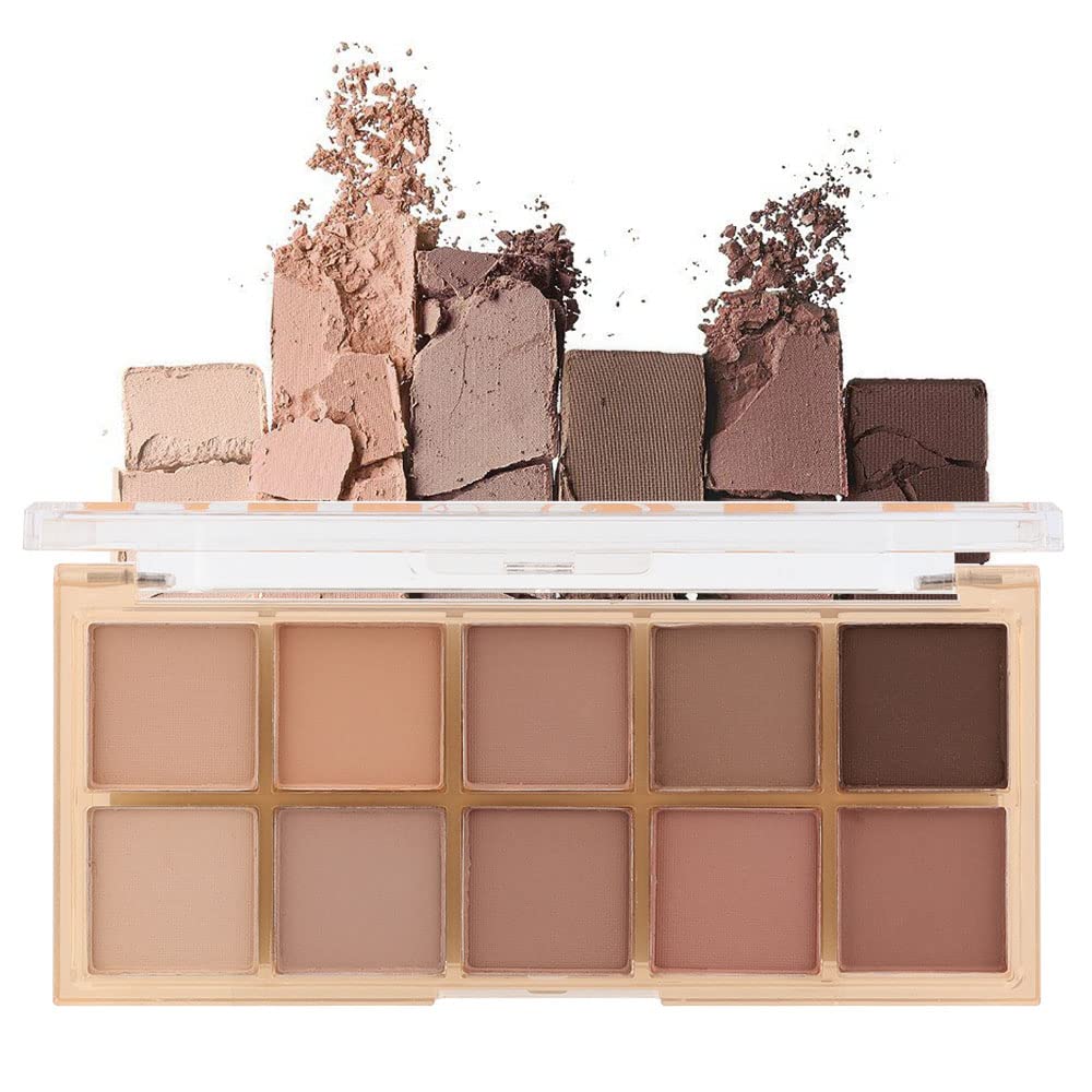 CAKAILA 10 colors nude pink palette close-up shows versatile color range for day-to-night looks