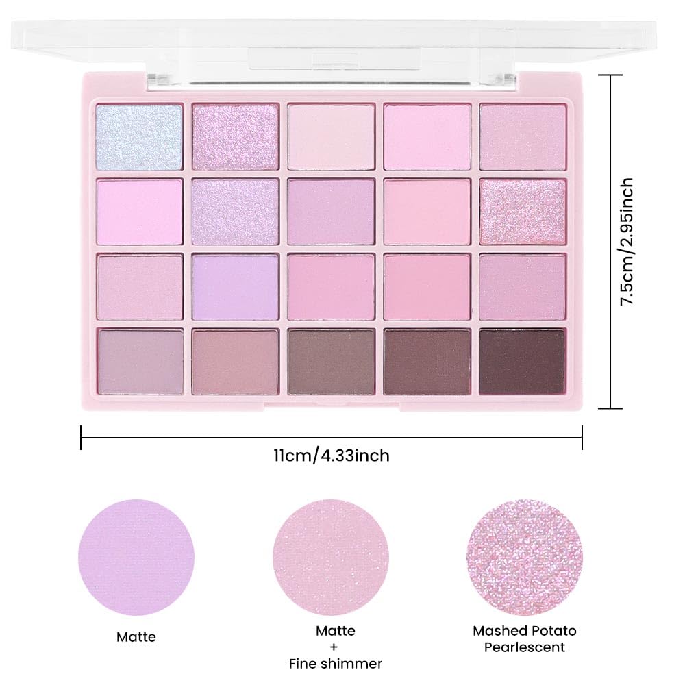 CAKAILA 20Colors palette shows rich pigments ideal for bold eye looks.
